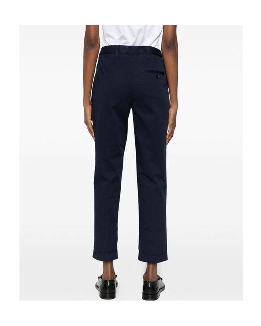 Aspesi Blue Cuffed Trousers