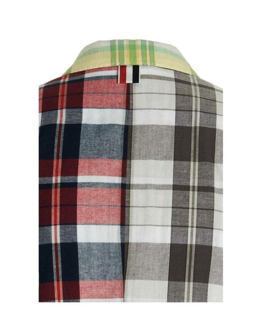 Thom Browne Multicolor Checkered Blazer
