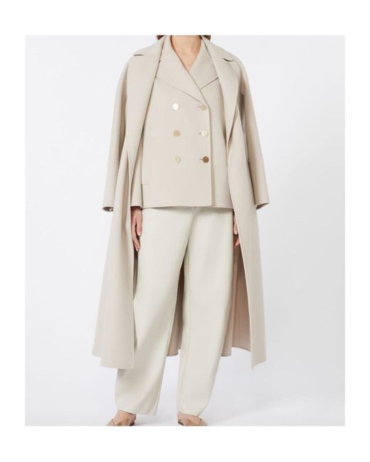Max Mara Natural 'S Margot Double-Breasted Tailored Blazer