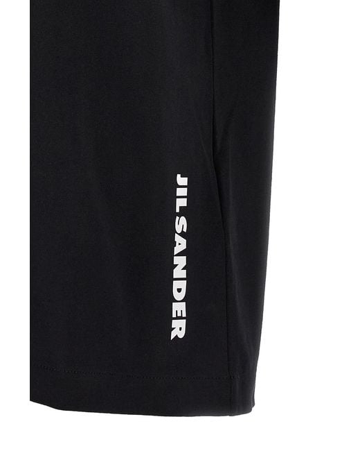Jil Sander Black Logo T-Shirt for men