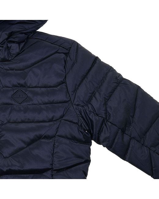 J.Lindeberg Blue Quilted Zippered Cotton Jacket