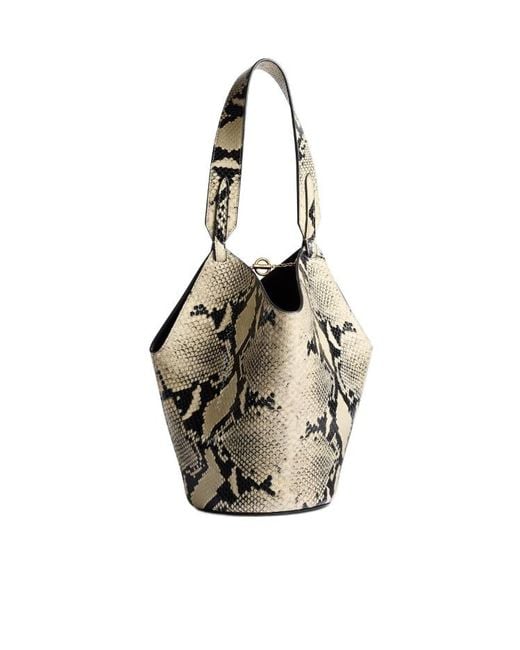 Khaite Metallic Printed Tote Bag