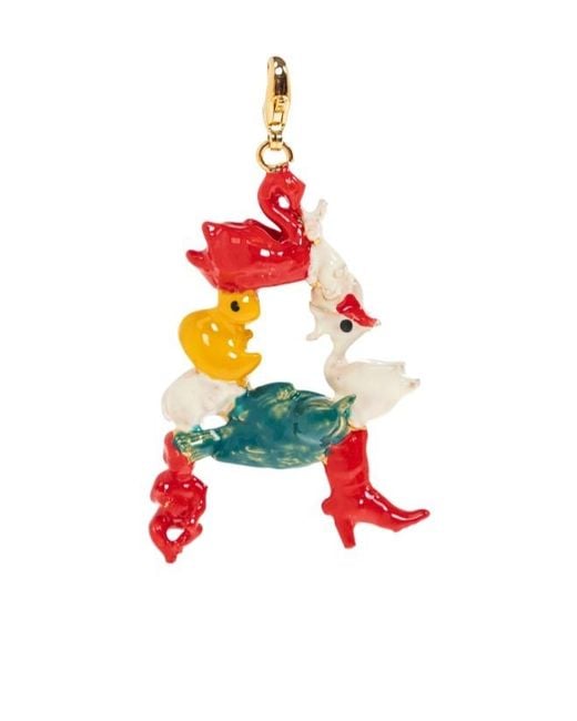 Marni White Enamel Duck Pendant