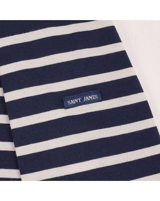 Saint James Blue Long-Sleeve T-Shirt
