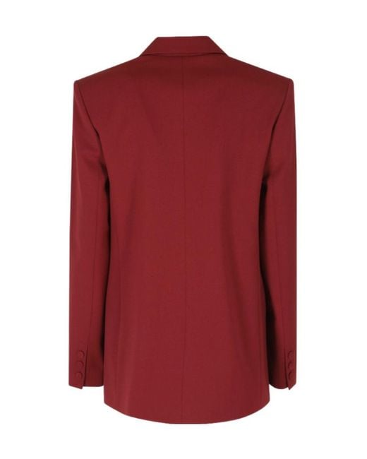 FEDERICA TOSI Red Double-Breasted Blazer