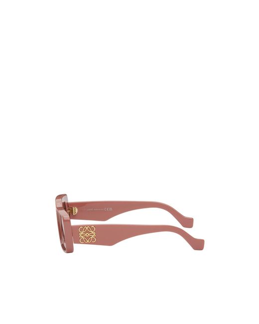 Loewe Pink Rectangular Frame Sunglasses