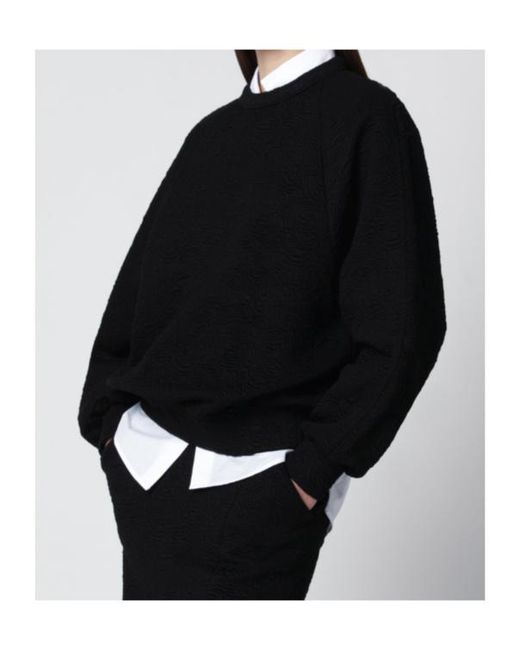 Dries Van Noten Black Viscose-Blend Sweatshirt