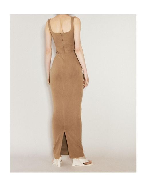 Entire studios Natural Square Neck Maxi Dress