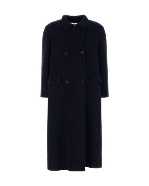 Miu Miu Blue Double Breasted Coat