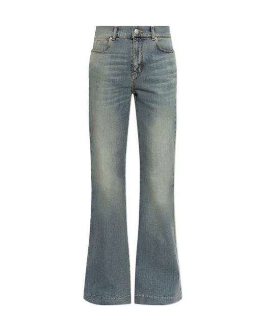 McQueen Gray Belt-Loop Jeans