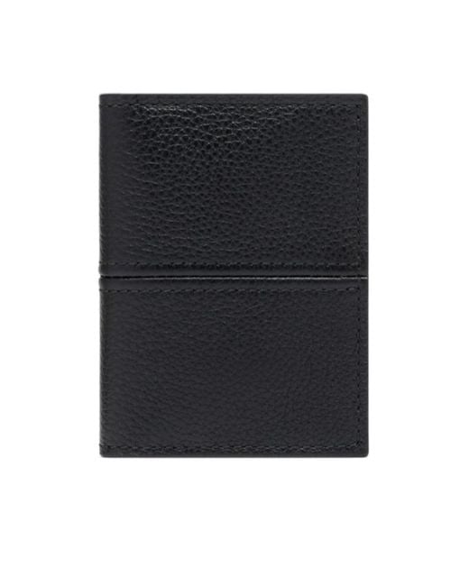 Maison Margiela Black Textured Bifold Wallet