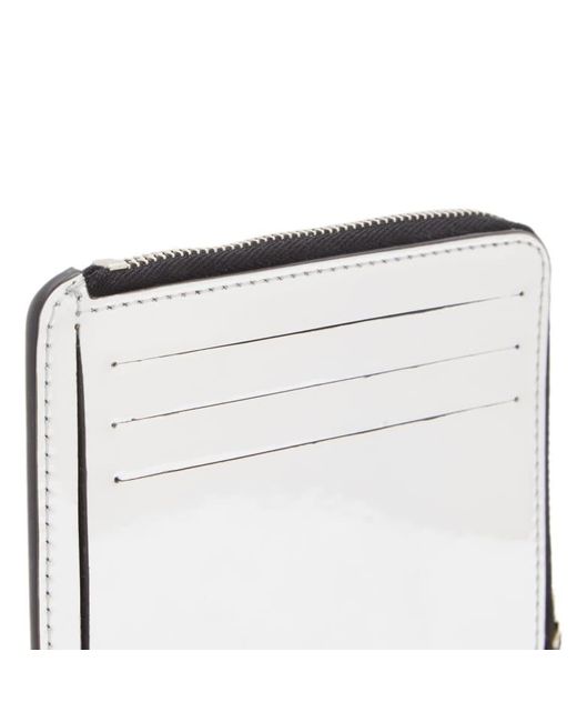 Acne White Zipper Wallet for men