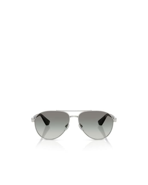 Burberry Metallic Eyewear Pilot Frame Sunglasses for men