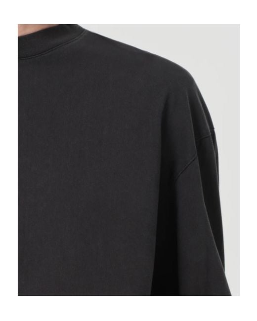 Agolde Black Crew Neck T-Shirt for men