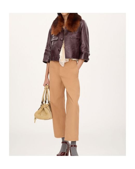Chloé Brown Cropped Jacket