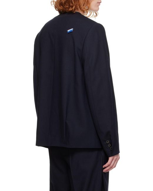 Adererror Blue Y-Collar Suit Jacket for men