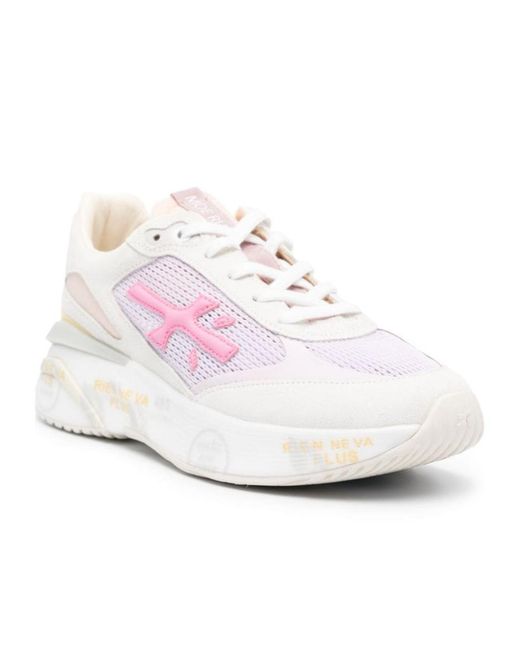 Premiata Pink Round Head Professional Sports Shoes