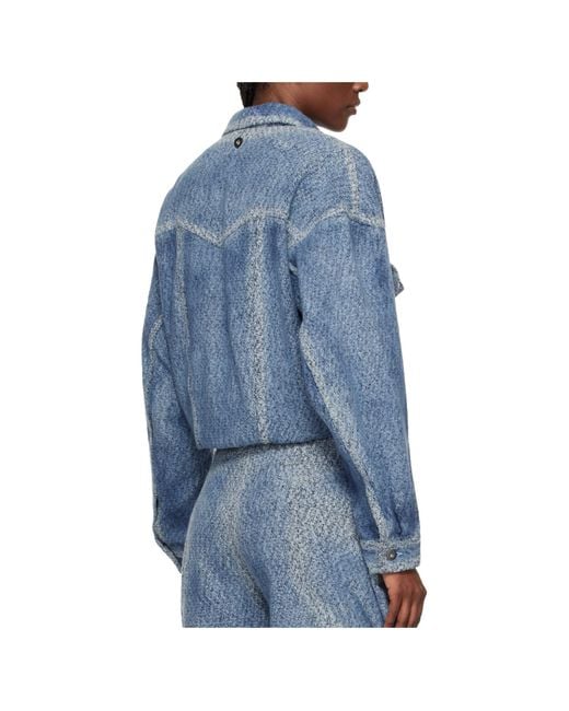 Kiko Kostadinov Blue Centennial Denim Jacket