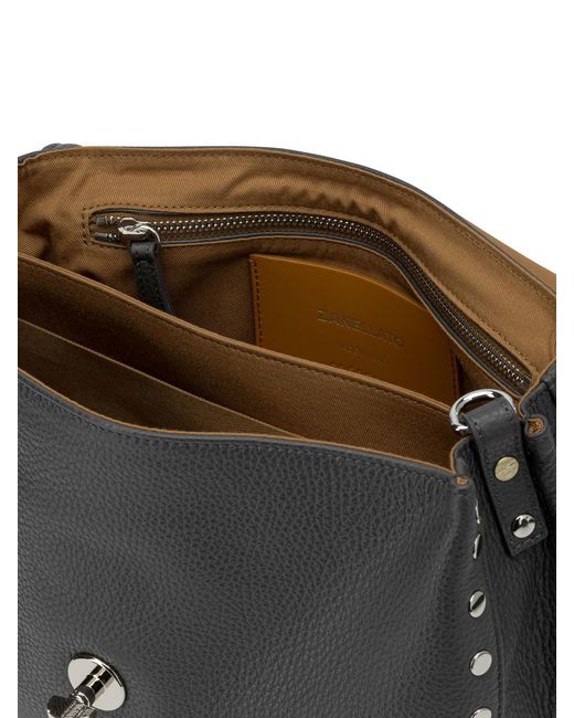 Zanellato Black Postina Daily Small Shoulder Bag
