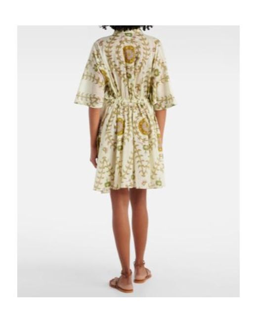 Giambattista Valli White Floral Cotton Shirt Dress