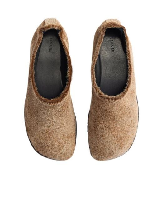 Lemaire Brown Slip-On Flat Shoes