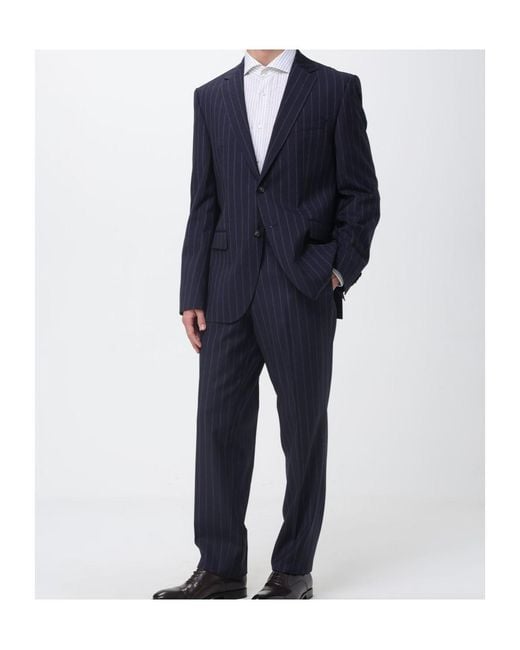 Boss Blue Boss Two-Piece Striped Tailored Suit for men