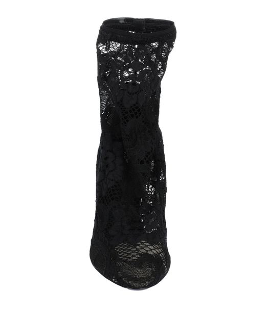 Dolce & Gabbana Black Leather Lining Ankle Boots
