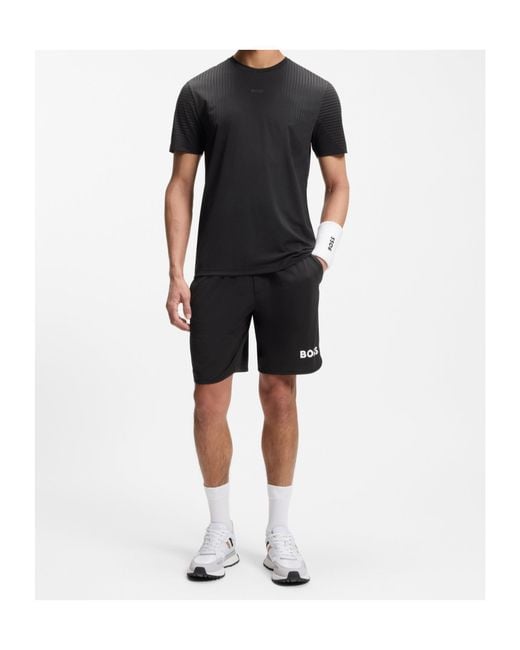 Boss Black Reflective Slim Fit Performance Top for men