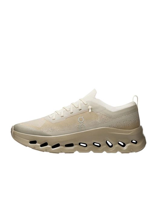 On Shoes Gray Round-Toe Sneakers