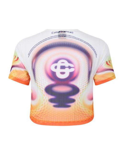 Casablanca Pink Graphic-Print T-Shirt