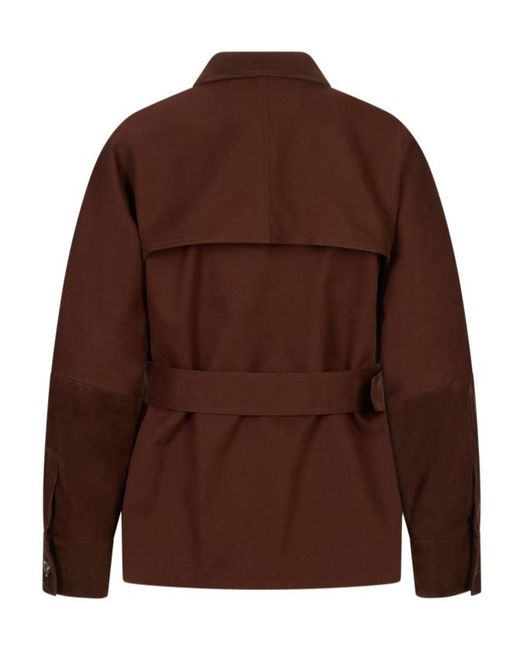 Fabiana Filippi Brown Belted Casual Jacket