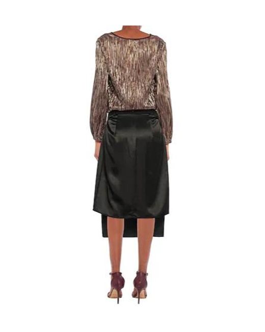 Balenciaga Black Midi Skirts