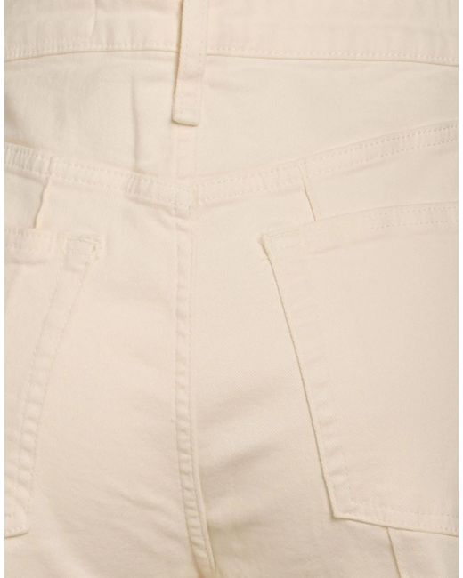 Rag & Bone Natural Solid Color Denim Trousers