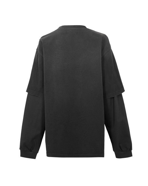 Ganni Black Long Sleeve T-Shirt