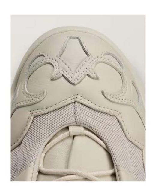 Y-3 Gray Quilted Panel Low-Top Sneakers for men