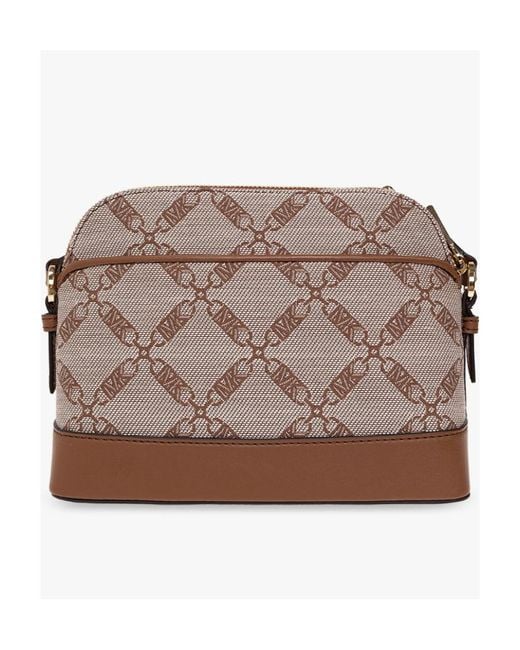 MICHAEL Michael Kors Brown Logo-Embossed Crossbody Bag