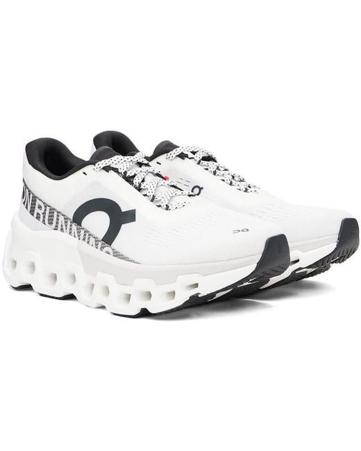 On Shoes White Cloudmonster 2 'Undyed/Frost' Sneakers
