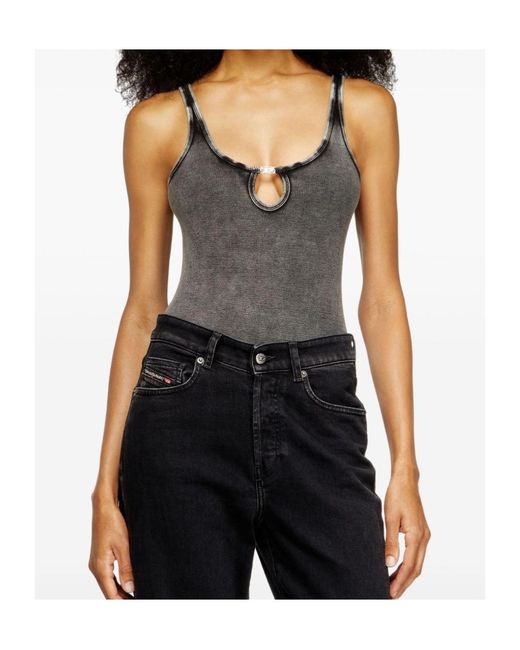 DIESEL Gray Maura-Dnm Bodysuit