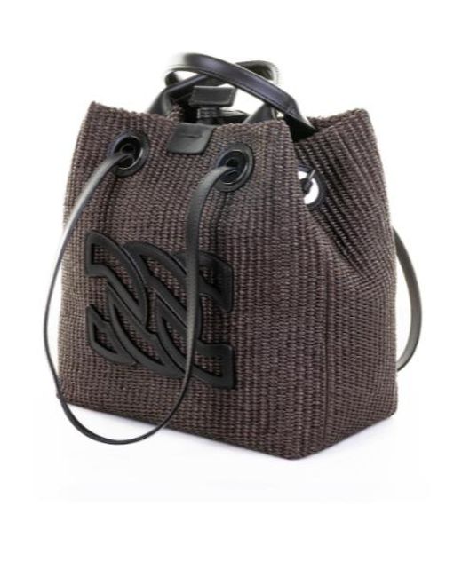 Casadei Gray Double Handle Handbag