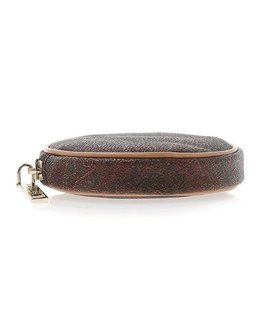 Etro Gray Zippered Clutch