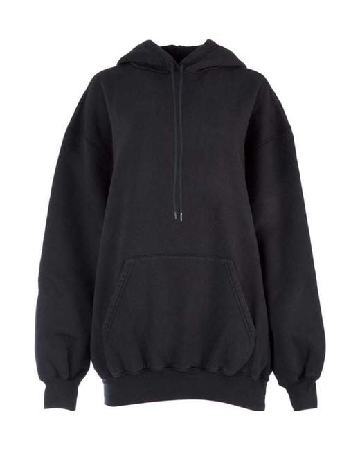 Balenciaga Blue Cotton Oversized Sweatshirt