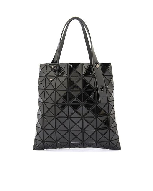 Issey Miyake Black Prism Geometric Pattern Handbag