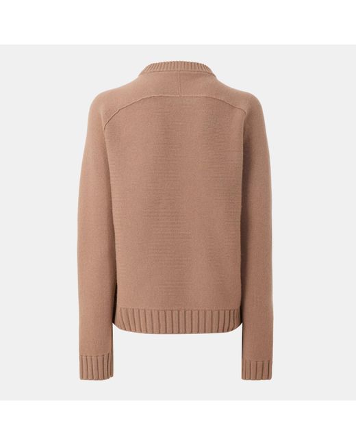 Gucci Brown Crew-Neck Knit Sweater