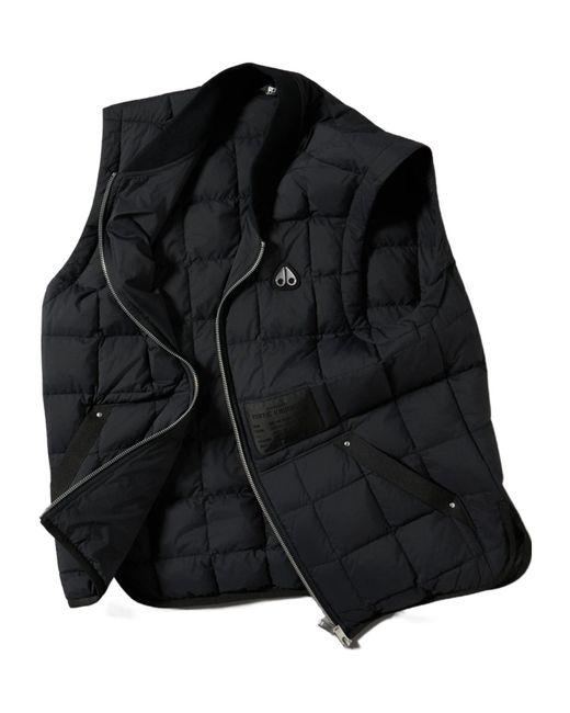 Moose Knuckles Black Transit Vest for men