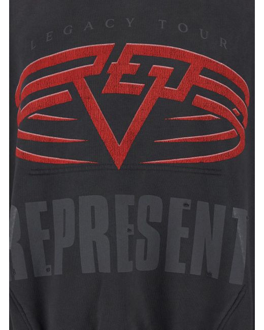 Represent Gray Long-Sleeved Sweatshirt for men