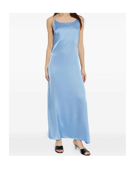 Samsøe & Samsøe Blue Sasinga Tie-Strap Slip Maxi Dress