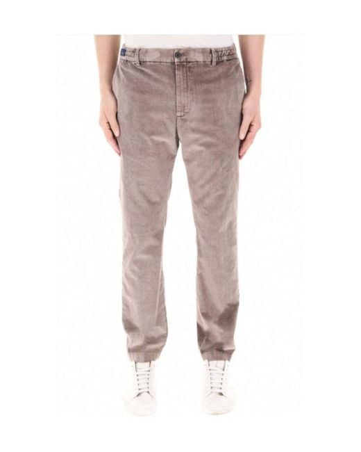 Paul & Shark Gray Casual Trousers With Belt Loops for men
