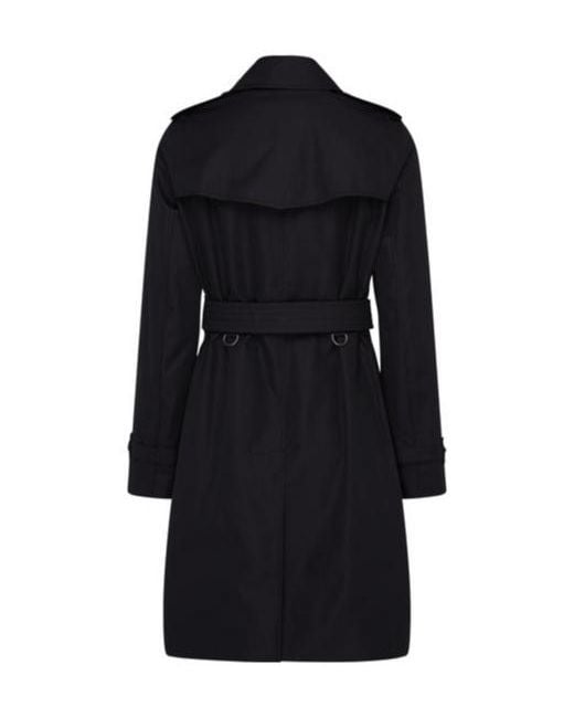 Burberry Black The Mid-Length Kensington Heritage Trench Coat