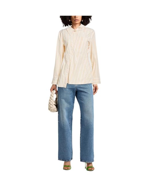 Jacquemus Natural Striped Long-Sleeve Shirt
