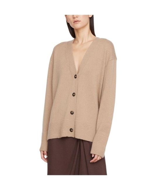 Vince Black Weekend V-Neck Ribbed Cardigan